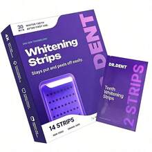 DRDENT Purple Teeth Whitening Strips - 7/21 Whitening Sessions For Enamel - Non Sensitive Teeth Whitening - Peroxide-Free - Stripe - View 9