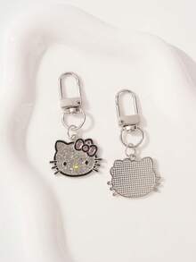 1/2/3件裝 鑲鑽 Hello Kitty 鑰匙圈吊飾，Hello Kitty 鑲鑽鑰匙圈，Kitty 鑰匙圈，Kitty 派對禮物，小 Kitty 鑰匙圈，HK 鑰匙圈，創意鑰匙圈，可愛錢包掛繩配件，包包裝飾吊飾，生日禮物，派對禮物，汽車配件，耳機殼配件，學校配件，最佳禮物，可愛哥德風，Y2K - 多色 - 查看 4