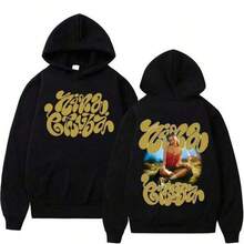 Rapper Nina Chuba Double Sided Print Hoodie Men Women's Hop Fashion Music Sweatshirt Unisex Casual Oversized Pullover- Autumn And Winter Wear, Great College Students And Street Fashion Enthusiasts - Black - View 1