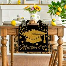 Mastered It Graduation Table Runner, Class Of 2026 Congratulations Mastered It Masters, Available In 13x35/13x47/13x59/13x72/13x90/13x108 Inches - Multicolor - View 11