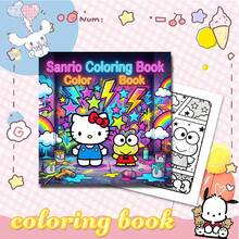 SANRIO 1 本可爱的三丽鸥涂色书，适合成人和青少年，可爱又舒适。24 页可爱的三丽鸥角色场景线稿，是放松身心、缓解压力的完美涂色工具。 - D - 查看 8