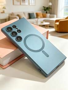 1 ốp lưng điện thoại TPU màu đen mờ cao cấp có chức năng sạc không dây và bảo vệ ống kính, tương thích với Samsung Galaxy S26 Ultra/S26 Plus/S26/A57/A37/A17/A07/A56/A36/A26/A55/A35/A25/A15, Apple 17 Pro/17 Pro Max/Air/17/17E/16 Pro/16 Pro Max/16 Plus/16/16E - màu đen - Xem 9