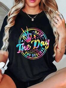 Women T-Shirts - Black - View 1