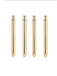 1 pieza/2 piezas/4 piezas Pincel labial portátil multifuncional suave en color dorado o plateado, pincel corrector, pincel para mezclar lápiz labial, regalos - Multicolor - Ver 17