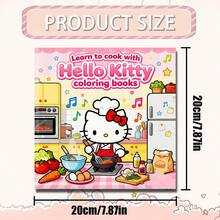 Libro para colorear de la vida de Sanrio, 24 páginas con portada de papel perla grueso de 120g, cuaderno para colorear de 7.87 pulgadas x 7.87 pulgadas, aprendiendo a cocinar libro para colorear con temática de Hello Kitty para aliviar el estrés (Marca: Sanrio) - sanliou - Ver 8