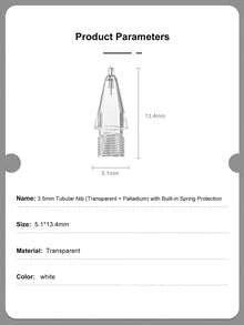 八个笔尖装在一个透明盒子里。替换笔尖兼容 Apple Pencil 第一代/第二代触控笔，专用于 iPad 触控笔电容笔。 - 無色 - 查看 4