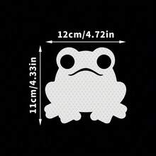 Frog Funny Waterproof Reflective Stickers - Durable PVC Material, Scratch-Resistant Decals, Suitable For Cars, Laptops, Trucks And Motorcycles | Cute Frog Design, Unique Gift Choice - 1 pcs - View 4