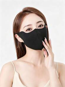 2pcs Ice Silk Seamless Sun Protection Face Mask, 3D Stereoscopic UV Protection Full Face Cover, Luxury Minimalist Breathable Summer Outdoor Mask, Ideal Gift For Easter, Mother's Day, Graduation, Travel Beach Vacation - Multicolor - View 4