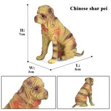 Oenux perro animales modelo Husky pastor alemán Rottweiler San Bernard figura de acción cachorro figuras PVC colección juguete chico regalo - Modelo de perro 2 - Ver 36
