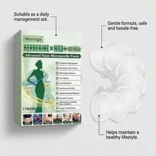 Berberine Patches Moringa 10-In-1 Advanced Nano Microdarts Patch, Moringa Berberine X Nad Patches, Firms Skin, Natural Ingredients Suitable For All Skin Types (1) - 1 - View 3