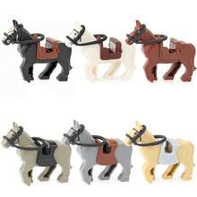 Figuras de Caballeros Militares Medievales y Juego de Bloques de Construcción de Caballos de , Juguetes Militares Medievales con Accesorios para Niños, Regalo - SGM08 - Ver 2