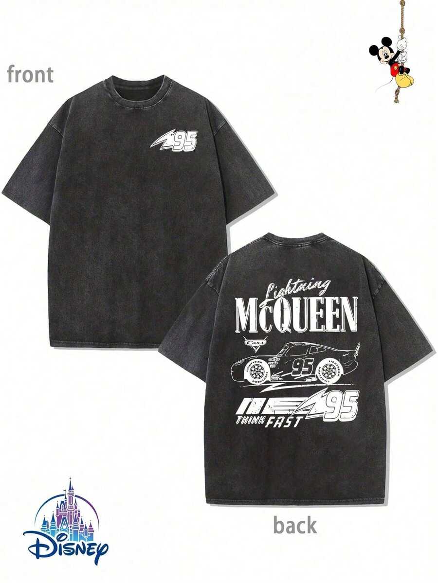 Disney Men's Lilo & Stitch "I'm Not Weird I'm Limited Edition" Washed Tee - 黑色 - 查看 1