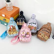10个装/卡通可爱印花斜挎包,休闲百搭手拿包,钱包和笔袋 - 彩色 - 查看 2