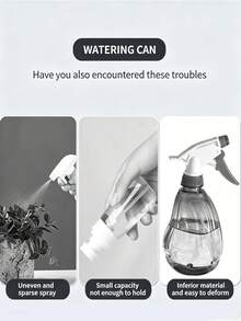 1个透明塑料压力喷雾器，带黑色手柄 - 双模式直流/雾化，适用于浇花和家居消毒，经久耐用且易于使用，植物浇水设备 | 喷雾瓶 | 耐用塑料，花园浇水壶，花园浇水工具 | 喷雾瓶 | 耐用塑料，家居消毒，高效压力系统，压力控制功能，液体保护设计，边缘光滑 - A - 查看 5