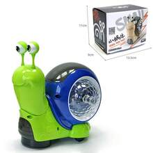 Juguete de caracol de cangrejo para gatear para bebé, juguete para caminar, tiempo de barriga, baile, juguetes educativos interactivos para edades tempranas, regalos para niños pequeños - Cangrejo naranja - Ver 9