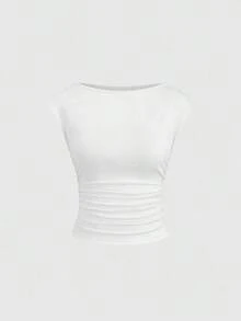 Set de 3 piezas de top/camiseta ajustada con espalda descubierta, transpirable y que absorbe la humedad para mujeres - Multicolor 11 - Ver 3