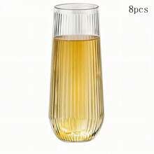 Champagne Glass - 1/8 Set Of PET Champagne Glasses - 266ml, Suitable For Holding Water, Juice, Cocktails, Wine And Desserts. Perfect For Birthday Parties, Weddings, Festivals, Valentine's Day, Christmas. High Quality And Reusable. - View 9