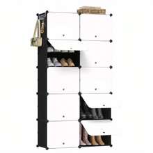 Mobiletti porta scarpe - 10 scomparti - 94 x 180 x 36,5 cm - Visualizzare 1