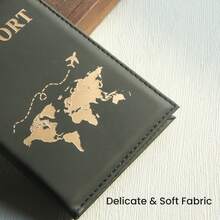Multifunctional PU Leather Passport Holder, Waterproof Travel Wallet With Card Slots, Lightweight Document Organizer, Anti-Lost ID & Bank Card Protector, Minimalist Business/Travel Passport Cover, Large Capacity Couple Passport Holder - Multi-color B Style - View 8