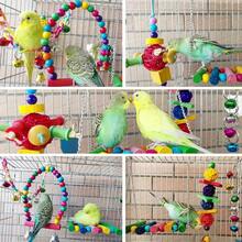 Juguetes para pájaros y loros, columpio, jaula para pájaros, decoración, espejo, escalera, campanas de viento, accesorios para pájaros, juguetes para pájaros - Accesorios 2 - Ver 6