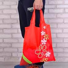1/5 buah Tas Belanja Lipat Motif Buah, Praktis untuk Perjalanan, Dapat Dicuci dan Tahan Lama - Sempurna untuk Belanja di Pasar dan Penggunaan Sehari-hari - tas jinjing - View 4