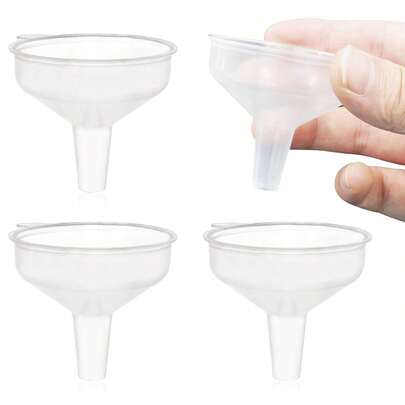 4 Pack Mini Funnels For Kitchen Crafting Silicone Perfect For Filling Small Bottles Jars Spice Perfume Essential Oils Sand Art Lab Use 2 24 Inch