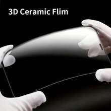 NNBILI 4pcs 9D High Definition Soft Ceramic Film Screen Protector For IPhone 18 Pro Max/18 Pro/1817/17e/17Pro/17Pro Max/17Air/16e/16/16 Plus/16 Pro/16 Pro Max/15/15Pro/15 Plus/15 Pro Max/14/13/12/11/X/XS/XSMAX/7/8/Plus Birthday Gift For Family And Friends Phone Accessories Compatible With IPhone Series [Non-Glass] - Clear - View 3