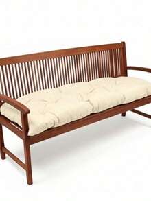 45 X 100 Cm Soft Fiber Filled Bench Cushion, Single Seat Pad (Bottom Only), Made In Turkey - Apricot - View 4