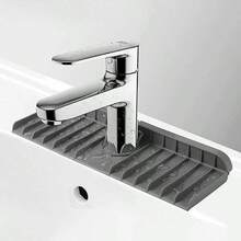 1pc Silicone Faucet Anti-Slip Pad Set, Suitable For Bathroom And Kitchen Sink, Easy To Clean Surface, Suitable For Single Hole Faucet, Suitable For Kitchen And Bathroom Vanity, Home Decor, Bathroom Accessories, Toilet Accessories, Kitchen Accessories. - Multiple Styles - View 6