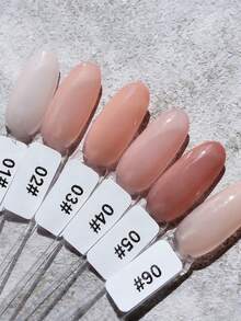 Set Bubuk Kuku Transparan Warna Alami Tingkat Lanjut 12 Warna Bubuk Kuku Warna Daging Bubuk Kuku Warna Teh Susu Bubuk Kuku untuk Rumah Salon Kuku DIY Penataan Kuku Dekorasi Bubuk Cat Ramah Pemula Kreasi Kuku Transparan Alami Bubuk Padat Khusus (10g/Botol) - MultiWarna - View 3