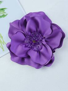 2026 Trâm cài áo hình hoa cuộn 3D tinh tế bằng vải satin thủ công, kích thước 20cm, phụ kiện thời trang đa năng cho quần áo và váy. - hoa hồng - Xem 22