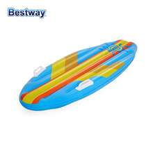 Bestway Tabla de surf acuática de 2 colores/1 pieza, tabla de pad pontón inflable, pontón de juego acuático, tabla de surf inflable de una pieza - 42046-B - Ver 4