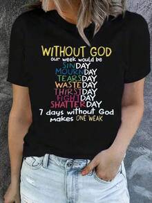 Women T-Shirts - Black - View 1