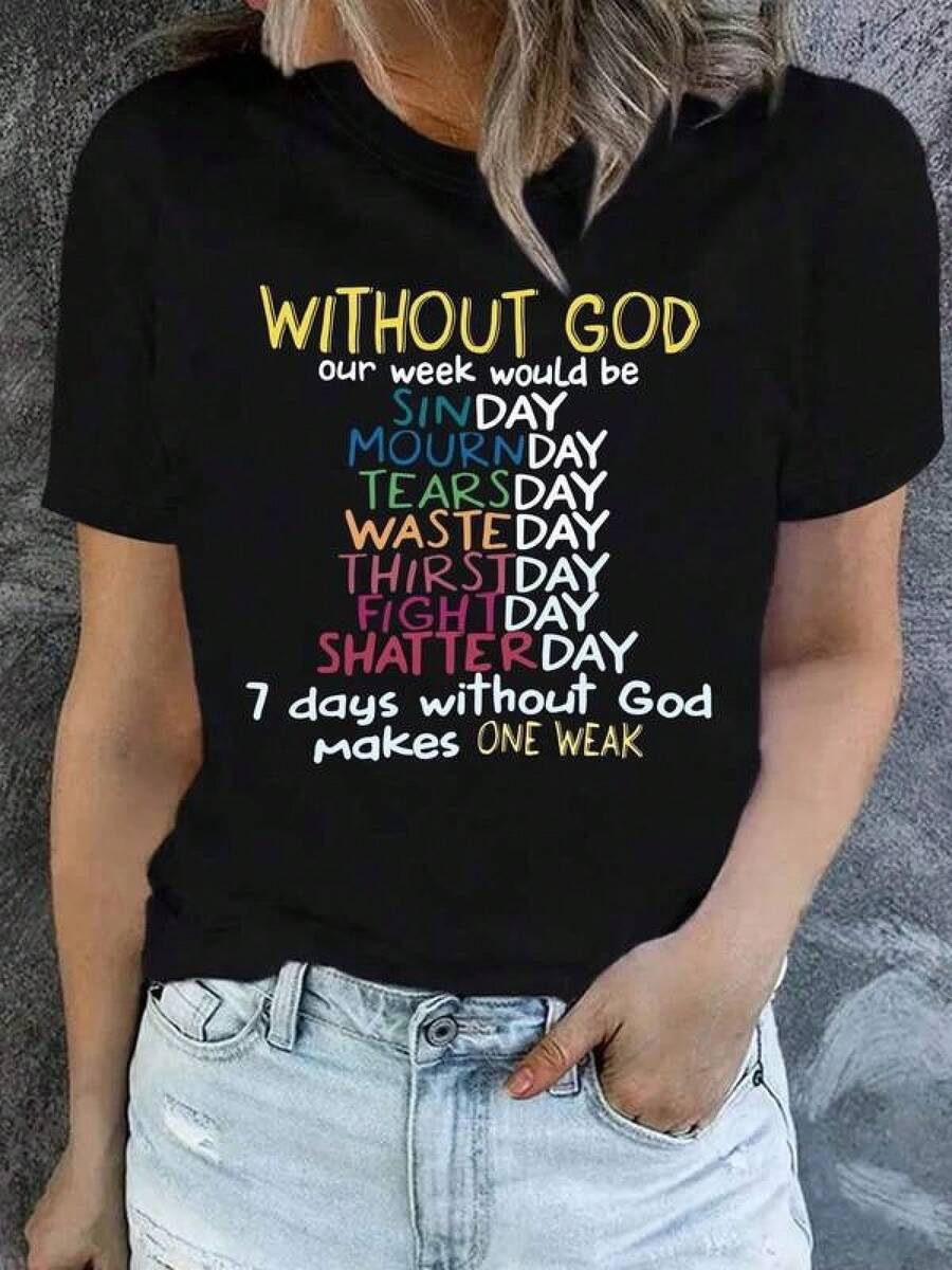 Women T-Shirts - Black - View 1