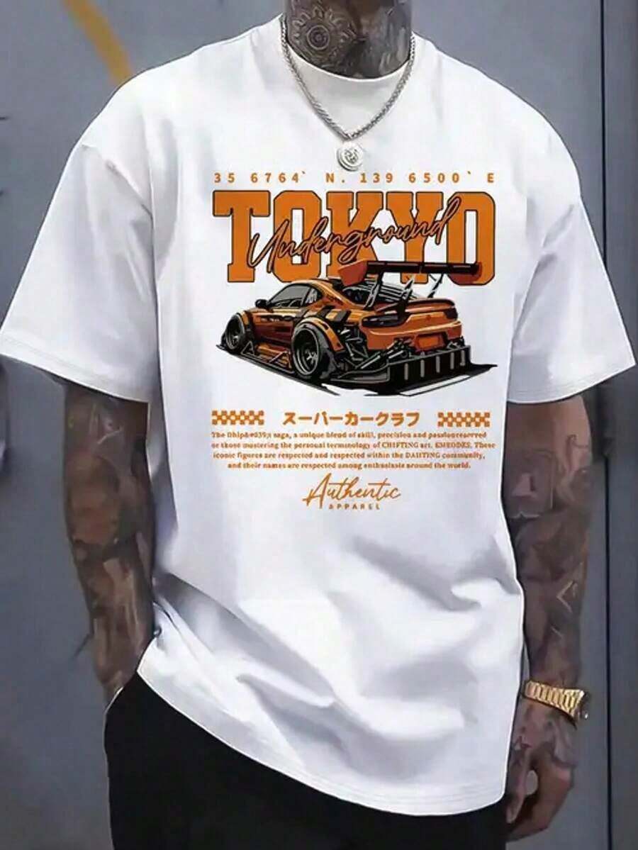 Camia hombre cuello redondo y manga corta. Estilo casual con estampados modernos y cómodos. Para hombres y mujeres, estilo pareja, pareja, camia de manga corta con estampado de moda Adecuado como regalo. playera de mujer. blusas>elegantes. boho chic,Camiseta para mujer, suave y transpirable: perfecta para vacaciones, viajes y ocasiones festivas, y adecuada para usar en múltiples estaciones. - Blanco 1 - Ver 1