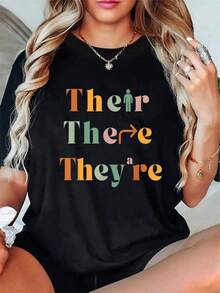Women T-Shirts - Black - View 1