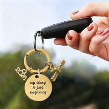 Personalized 2026 Graduation Keychain, Personalized Name And Text With Graduation Charm, Inspirational Quote Key Ring, Unique Graduation Gift, Diploma And Year Charm, 2026 Graduate Graduation Gift, 2026 Student And Friend Souvenir, Back To School Gift, Customized Bag Pendant Gift - Multicolor - View 10