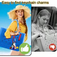 Key Holder Accessories Bogg Bags X Large, Insert Charm Carabiner Keychain Beach Bag - Red - 查看 7