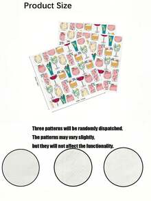 60/20/1 Pack 10*10 Inch Disposable Party Napkins - Birthday Dining Supplies - Cocktail Napkins - Restaurant & Kitchen Essentials - Home Use - Valentine's Day - Birthday Party Decor - Wedding Decor - Multicolor - View 9