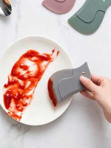 Silicone Penguin-Shaped Kitchen Scraper, Kitchen Accessories, Scratch-Free Silicone Pot Scraper, Heat-Resistant Kitchen Cleaning Tool, Suitable For Removing Grease And Residue, Cleaning Non-Stick Pans And Other Cookware, Corner Cleaning, Etc. - Dark Green - View 7
