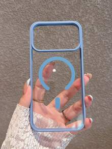 Ốp lưng điện thoại từ tính bằng acrylic trong suốt màu xanh da trời tối giản, tương thích với iPhone 17 Pro Max/17 Pro/17/16 Pro Max/16/16 Pro/16 Plus/15/15 Pro Max/15 Pro/15 Plus/11/12/13/14 Pro Max/12 Pro/12 Pro Max/13 Pro/13 Pro Max/7 Plus/14 Pro/14 Pro Max dạng cứng. - màu xanh da trời - Xem 6