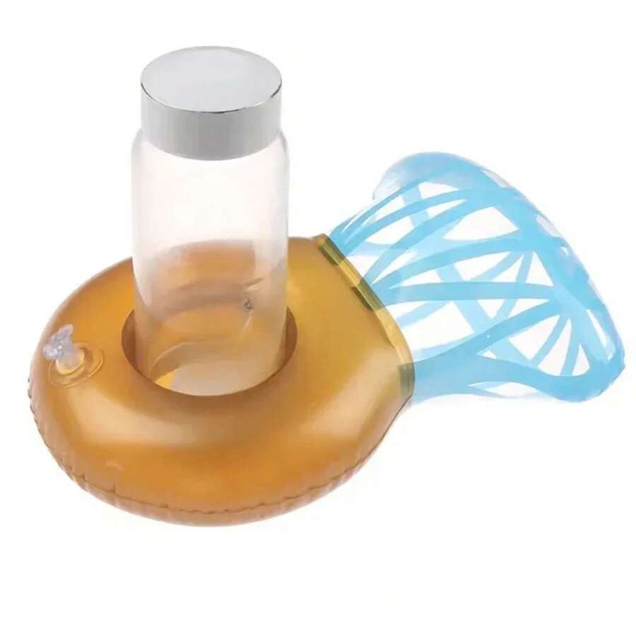 Anillo de diamante, juguetes inflables, portavasos flotante, Fiesta EN LA Piscina, natación al aire libre de verano, juguetes acuáticos inflables, portavasos para bebidas - Juego de 5 piezas - Ver 1