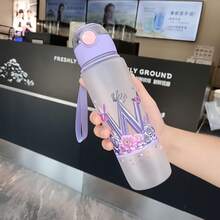 1pc 700ml 26 Letter Water Bottle, Fun And Interesting, Can Be Assembled Into Different Words And Names, Leak-Proof, Enjoy The Fun Of The Water Bottle While Drinking, Suitable For Birthday Gifts, Holiday Gifts, Mother's Day Gifts, Children's Day Gifts - Multicolor - View 10
