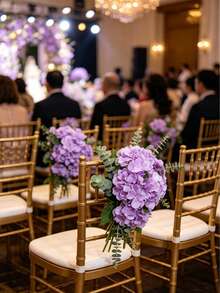 4/10/250入 人造刺繡球花，酒紅色，逼真觸感，絲綢質感，適用於婚禮中心裝飾、DIY花束、居家花瓶裝飾、客廳臥室床頭花藝布置 - 紫色 - 查看 7
