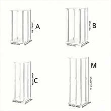 Acrylic Tall Flower Stand, Detachable Flower Rack, Suitable For T-Stage Events Reception Floral Display, Party Decor Home, Wedding Ceremony Balloon Display, Wedding Floral Display Stand - Clear - View 5
