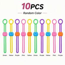 10PCS Colorful Reusable Bag Clips – Food Storage & Snack Sealing Clips For Kitchen Organization - 1 - View 4