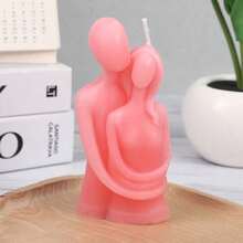 1件浪漫情侣拥抱DIY香薰蜡烛，家居装饰摆件 - 1PC - 查看 7