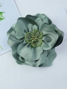 2026 Trâm cài áo hình hoa cuộn 3D tinh tế bằng vải satin thủ công, kích thước 20cm, phụ kiện thời trang đa năng cho quần áo và váy. - hoa hồng - Xem 26
