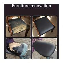 PIN 1 Roll Large Size Artificial Leather Repair Patch, Size 121*31cm, Suitable For Car Interior, Furniture And Sofa. This Self-Adhesive Faux Leather Patch Has Strong Adhesive Backing And Scratch-Resistant. - Lychee Pattern - View 5