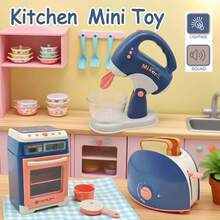 Nuevo Juego de Cocina de Juguete, Mini Licuadora Eléctrica, Simulación de Electrodomésticos, Juguetes para Niños, Regalos Ideales para Jóvenes Chefs - Horno - Ver 6